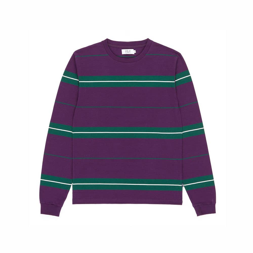 Striped Long Sleeve T-Shirt Tricolor