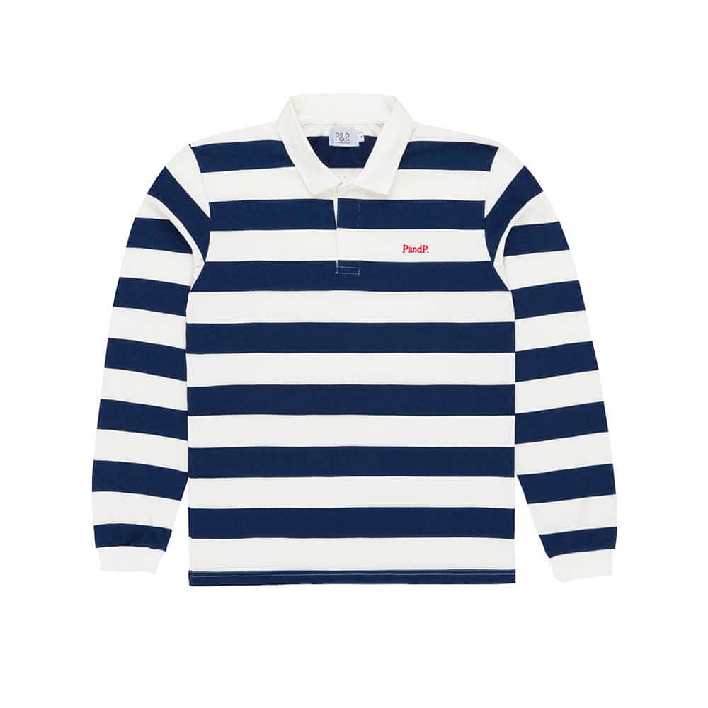 Stripes Polo Rugby PNP Navy/White
