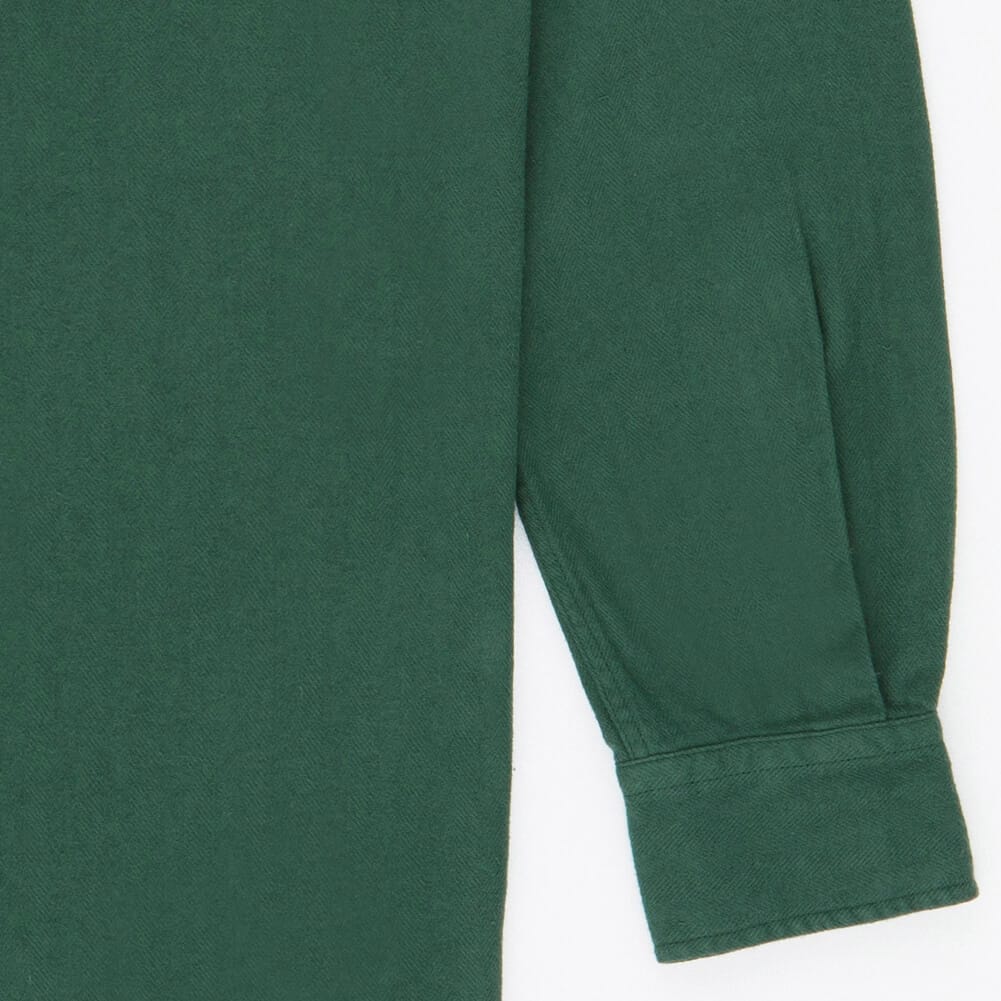 Flanel Shirt Dark Green Detail